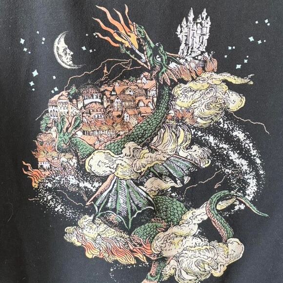 Phoebe Bridgers Gothic Moon Hoodie Large Black Vintage Graphic - Picture 3 of 6